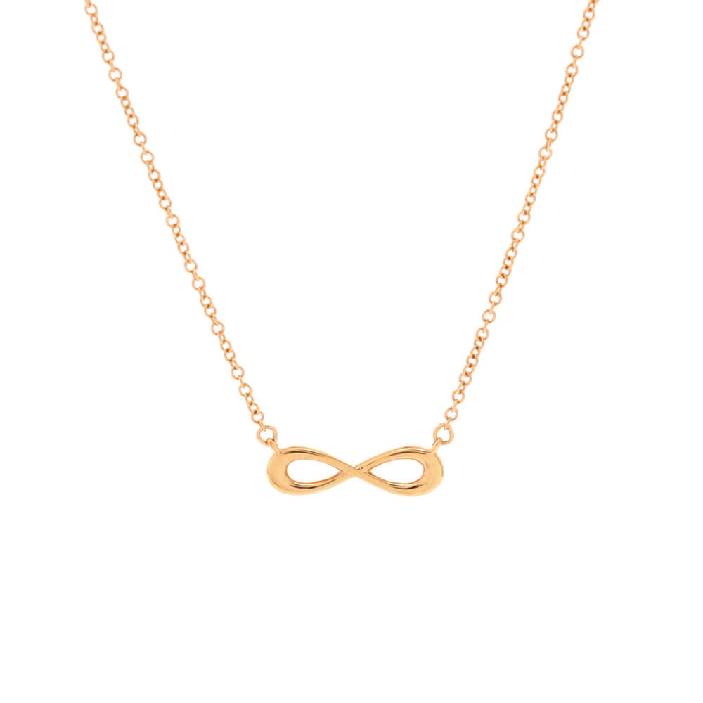 Tiffany & Co. Infinity Pendant Necklace 18K Rose Gold